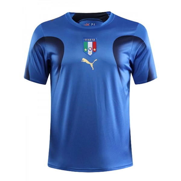 Italie domicile maillot de football rétro vintage copa match de football premier maillot de sport pour hommes 2006